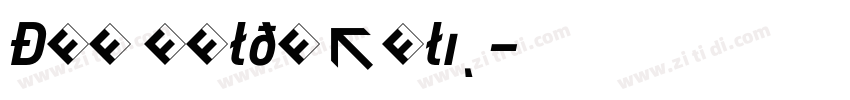 DIN BoldItalic字体转换